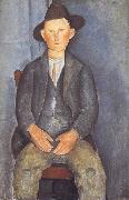 Amedeo Modigliani The Little Peasant (mk39) oil on canvas